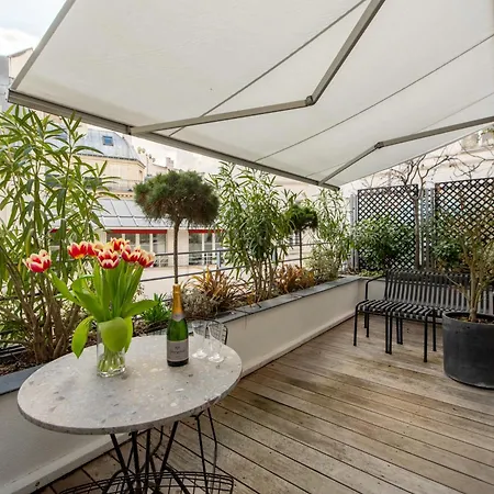 公寓 Duplex Avec Terrasse Ensoleillee Au Coeur Du Sentier, 2eme Ard 巴黎